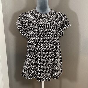 LOFT Embroidered Top Size M